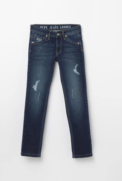 PEPE JEANS Stonewashed Slim Fit Jeans