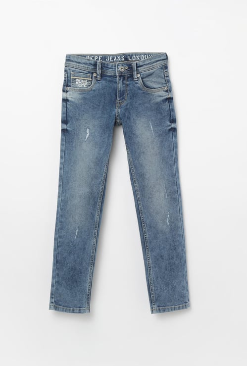 PEPE JEANS Stonewashed Slim Fit Jeans