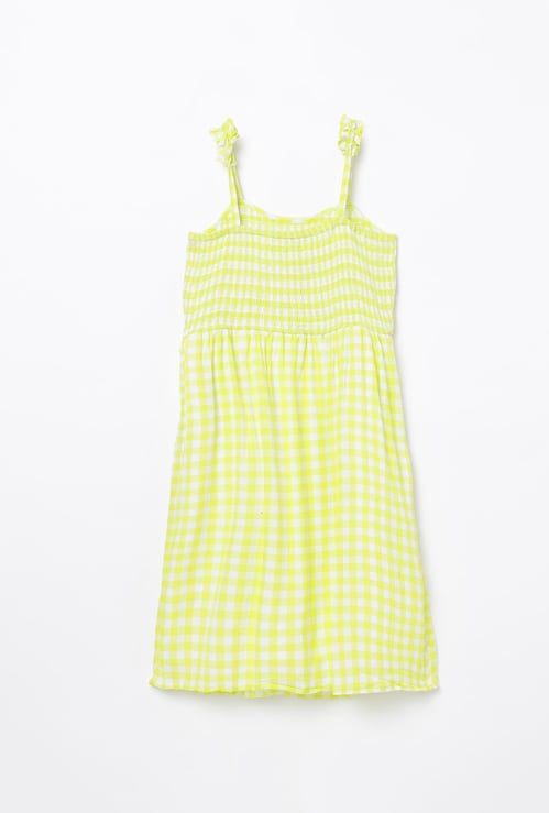 PEPE JEANS Smocked Spaghetti Strap Dress