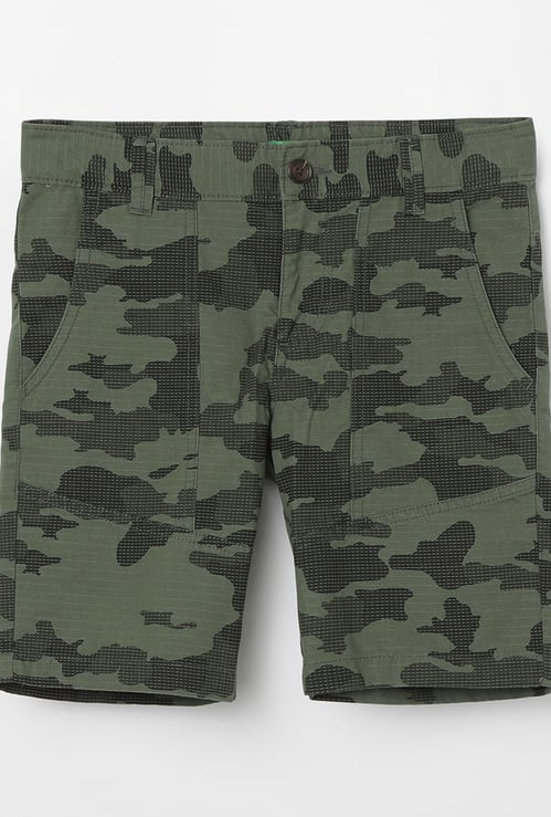 UNITED COLORS OF BENETTON Camouflage Print City Shorts