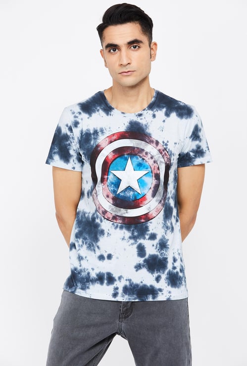 FREE AUTHORITY Printed Regular Fit Crew Neck T-shirt