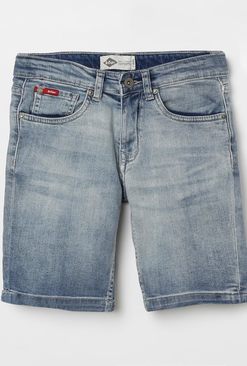 LEE COOPER JUNIORS Stonewashed Denim Shorts