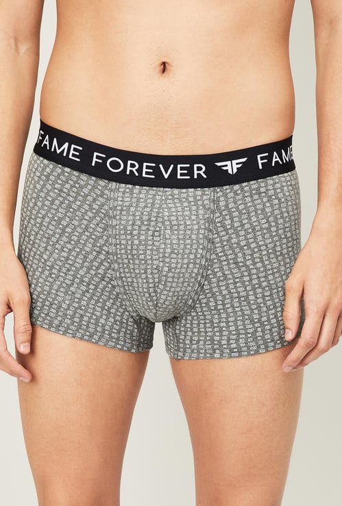 FAME FOREVER Men Printed Elasticated Trunks