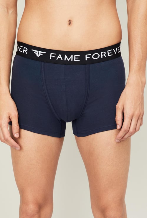 FAME FOREVER Men Solid Elasticated Trunks