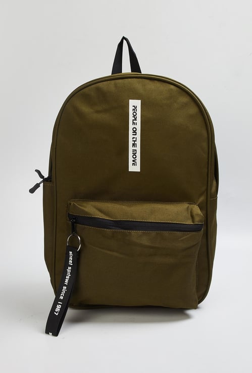 KAPPA Men Typographic Print Laptop Backpack