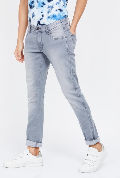 WRANGLER Vegas Stonewashed Skinny Fit Jeans
