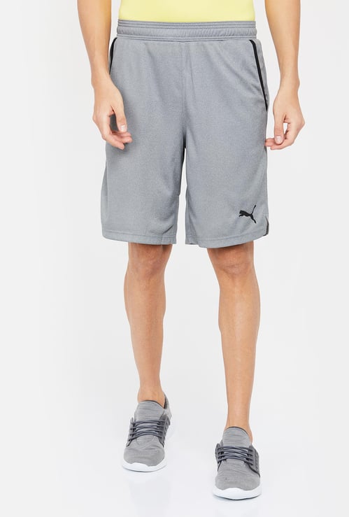 PUMA Solid Regular Fit Shorts with Slant Pockets