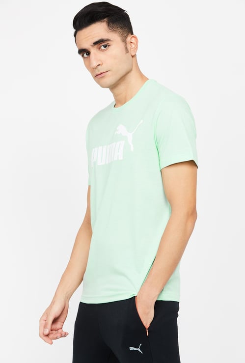 PUMA Solid T-shirt with Short Sleeves