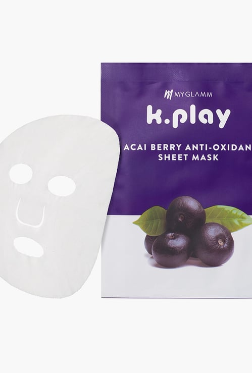 MYGLAMM K.Play Acai Berry Anti - Oxidant Sheet Mask