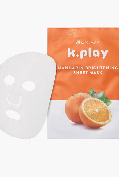 MYGLAMM K.Play Mandarin Brightening Sheet Mask