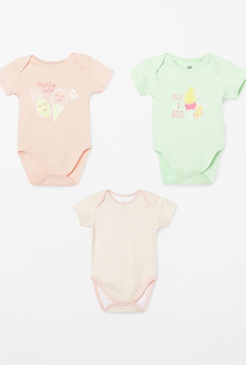 FS MINI KLUB Printed Bodysuits - Pack of 3