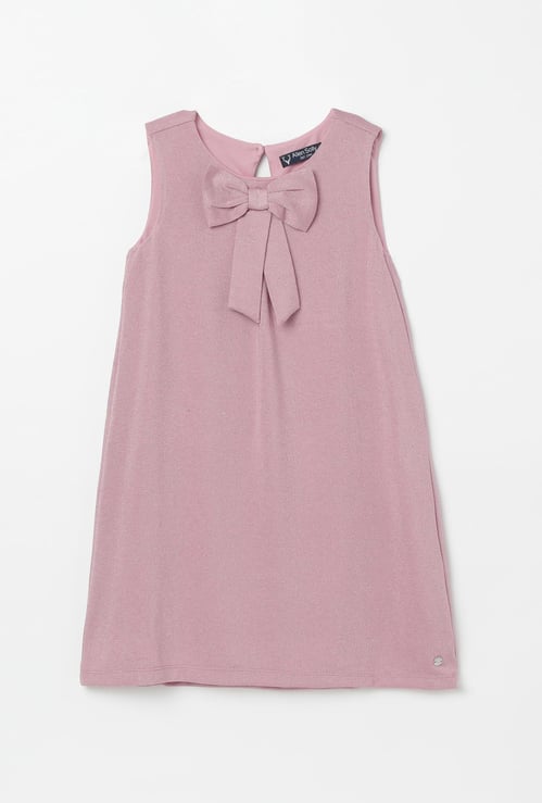 ALLEN SOLLY Sleeveless Shift Dress with Bow