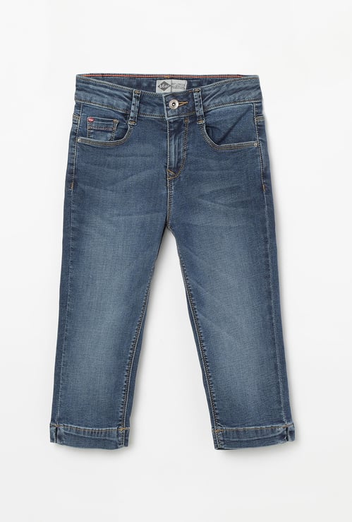 LEE COOPER JUNIORS Stonewashed Denim Capris