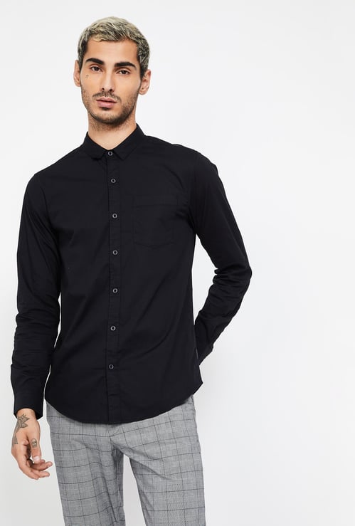 WRANGLER Solid Slim Fit Casual Shirt