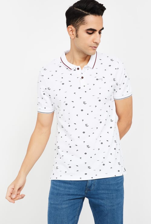 WRANGLER Printed Regular Fit Polo T-shirt