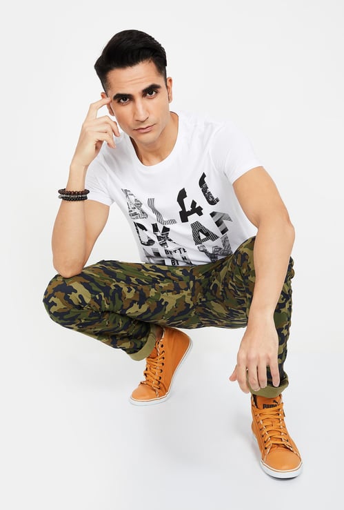 WRANGLER Printed Regular Fit Crew Neck T-shirt