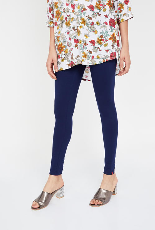 W Solid Elasticated Leggings