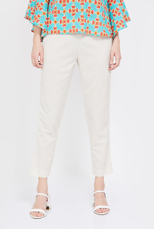 W Solid Straight Pants