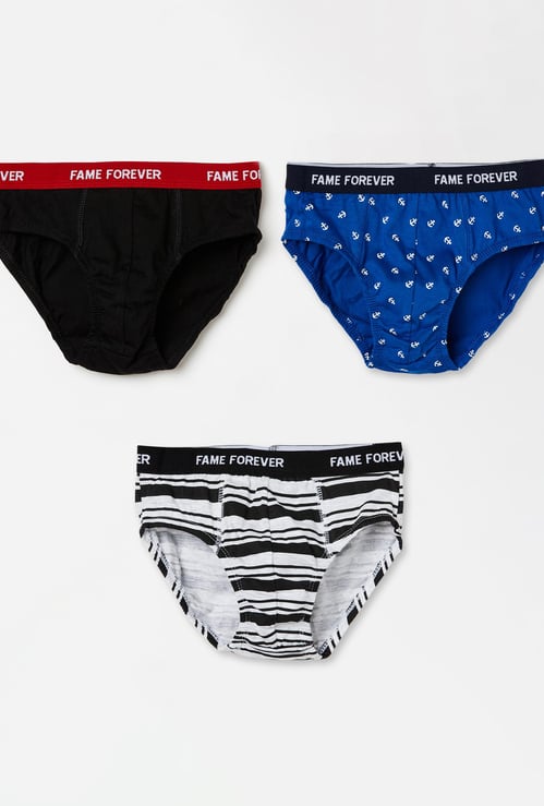 FAME FOREVER Boys Hipster Briefs - Set of 3