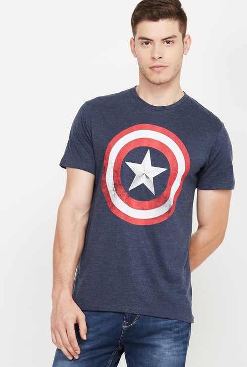 FREE AUTHORITY Printed Slim Fit Crew Neck T-shirt