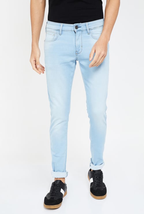 WRANGLER Vegas Stonewashed Skinny Fit Jeans