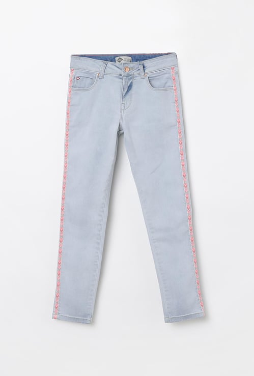 LEE COOPER  JUNIORS Solid Slim Fit Jeans