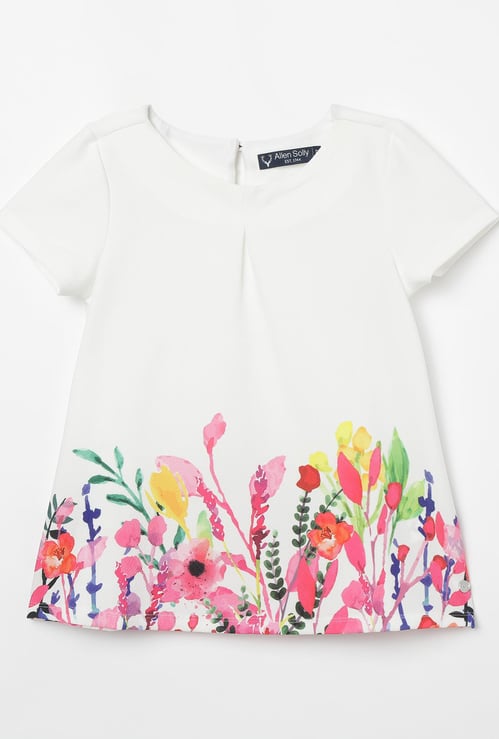 ALLEN SOLLY Printed A-line Top