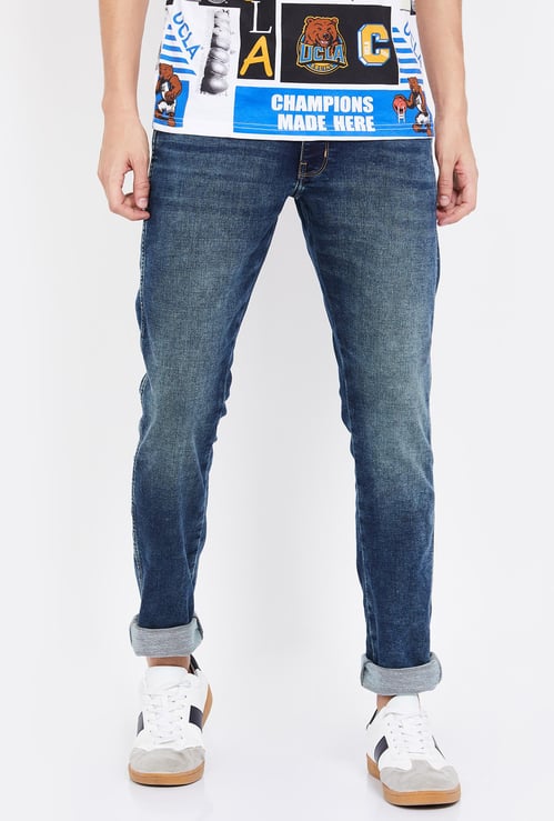 WRANGLER Vegas Dark Washed Skinny Jeans