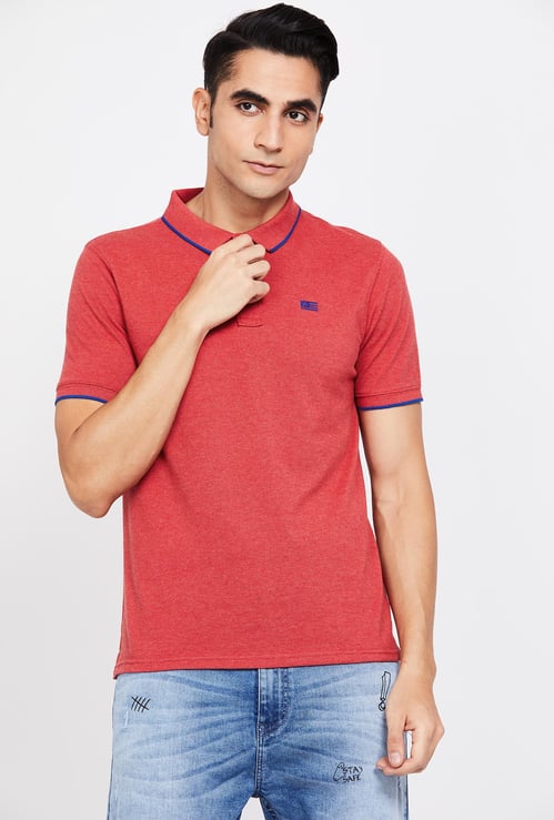 WRANGLER Solid Regular Fit Polo T-shirt
