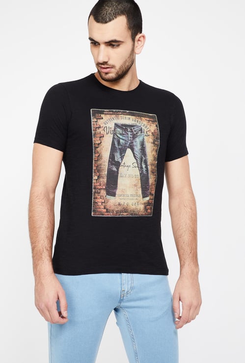 KILLER Graphic Print Short Sleeves Slim Fit T-shirt