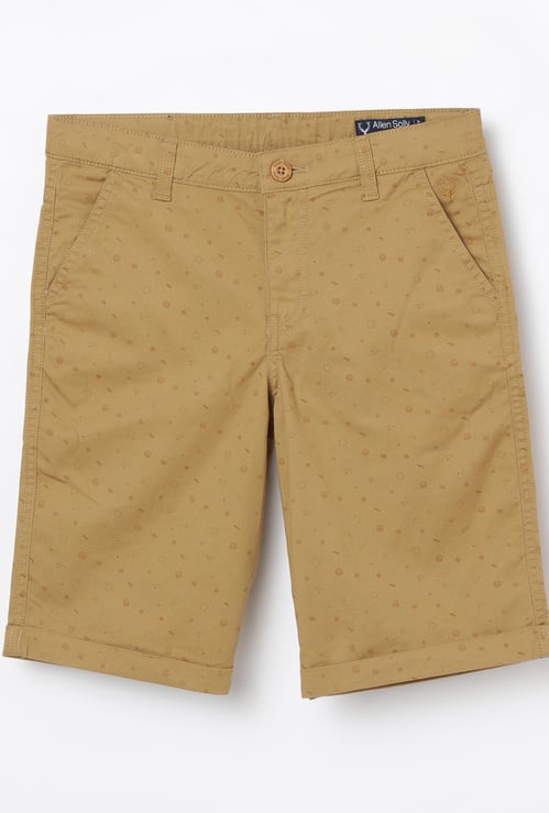 ALLEN SOLLY Printed Shorts