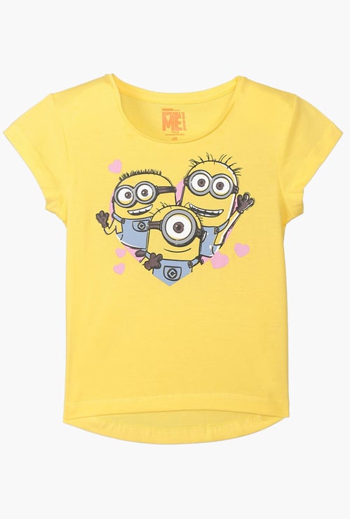 KIDSVILLE Minion Print Round-Neck T-shirt