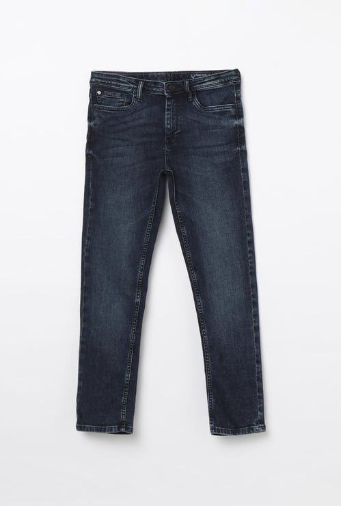 ALLEN SOLLY Stonewashed Slim Fit Jeans