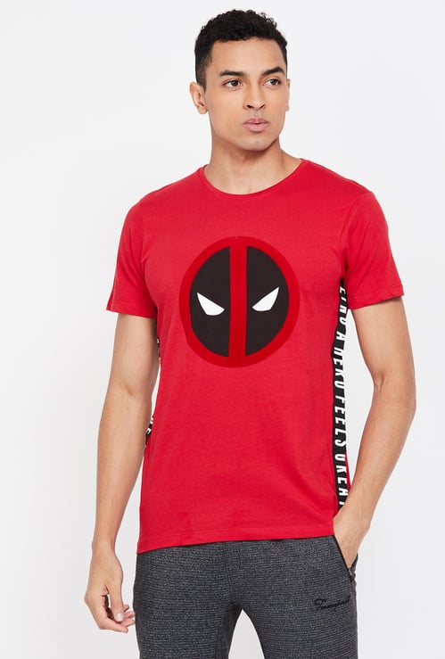 FREE AUTHORITY Typographic Print Short Sleeves Slim Fit T-shirt