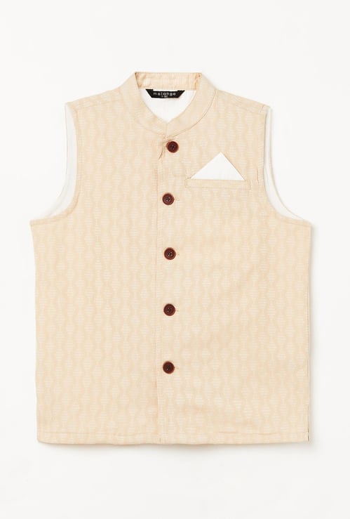 MELANGE Boys Printed Waistcoat