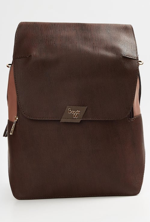 BAGGIT Women Textured Backpack
