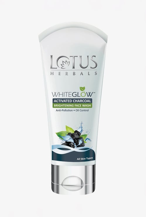 LOTUS Herbals White Glow Activated Charcoal Brightening Facewash