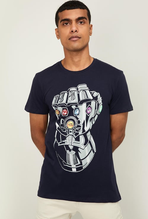 FREE AUTHORITY Men Graphic Print Crew Neck T-shirt