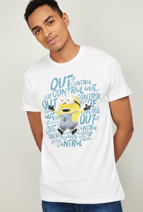 FREE AUTHORITY Men Printed Regular Fit Crew Neck T-shirt