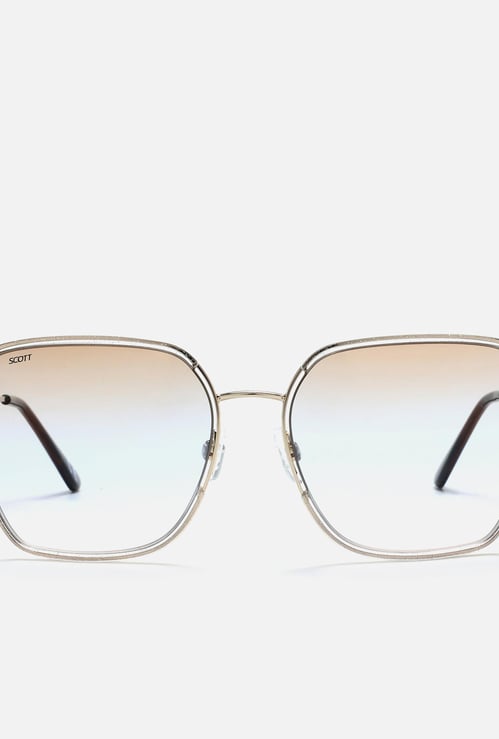 SCOTT Solid Square Over-Sized Sunglasses