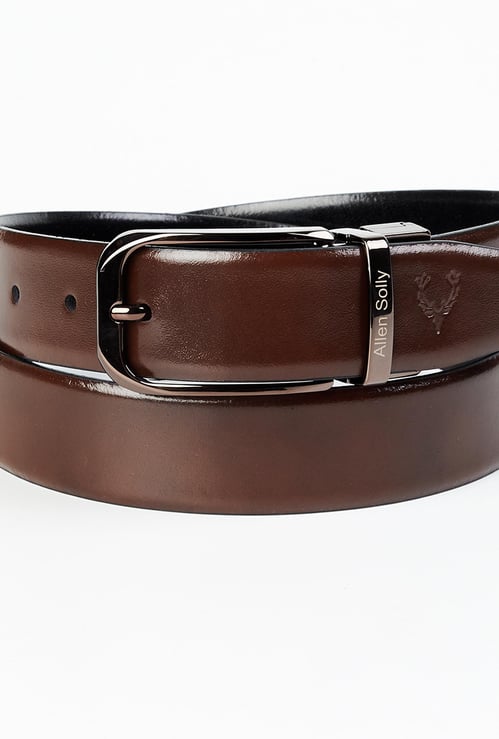ALLEN SOLLY Men Solid Reversible Casual Belt