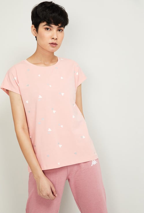 GINGER Women Printed Lounge T-shirt