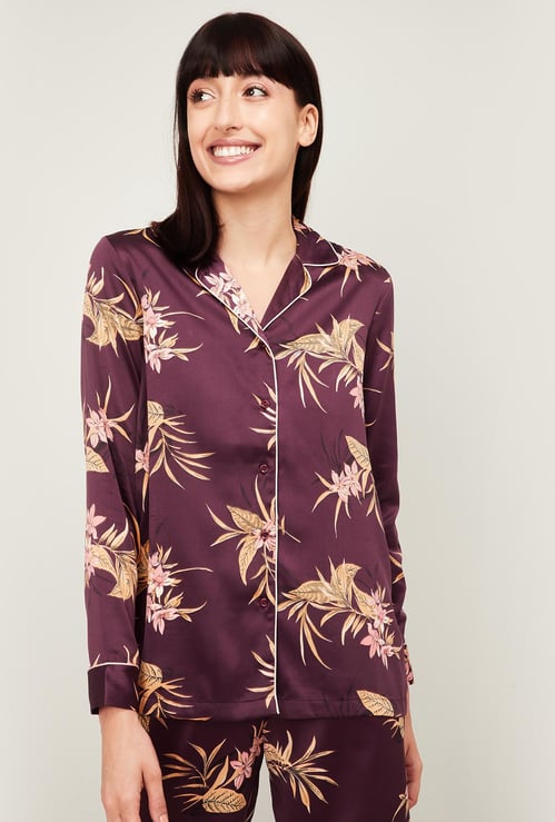 GINGER Women Printed Lounge Shirt