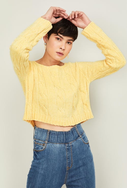 GINGER Women Solid Sweater