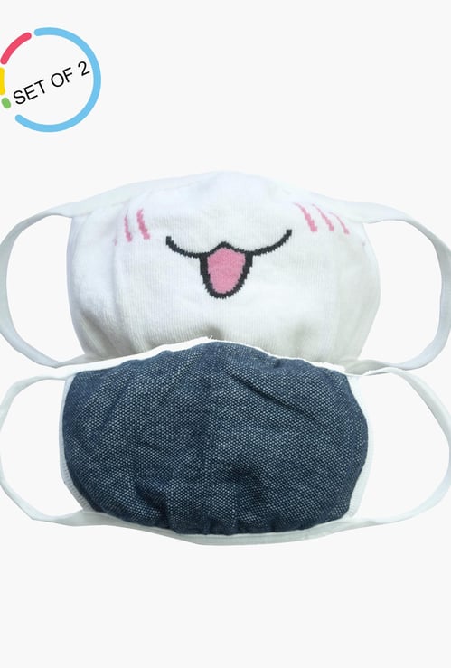 TONIQ KIDS 3-Layered Light-Weight Face Masks - Pack of 2 Pcs.