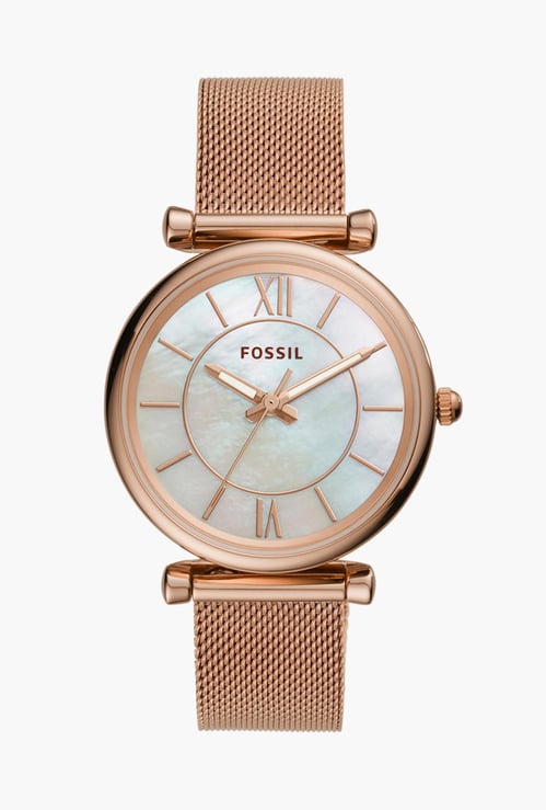 FOSSIL Carlie Women Analog Watch with Mesh Strap - ES4918
