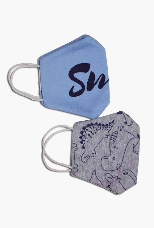 FS MINI KLUB Kids Printed Reusable Face Mask - Pack of 2