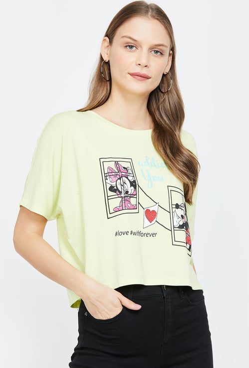 GINGER Women's Printed Dolman Sleeves Top