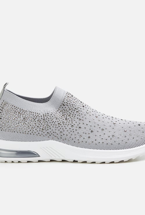 GINGER Women Embellished Slip-On Sneakers