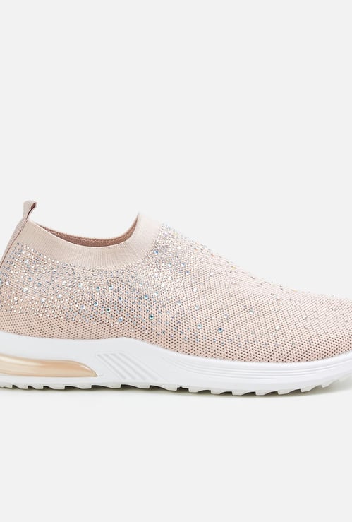 GINGER Women Embellished Slip-On Sneakers